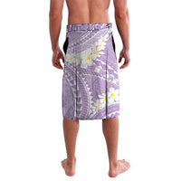Polynesian Vintage Floral Lavalava Lavender Motifs - Polynesian Pride