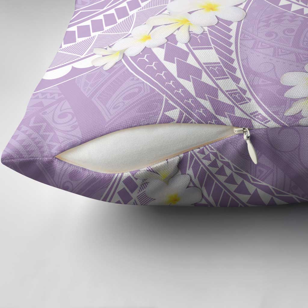 Polynesian Vintage Floral Pillow Cover Lavender Motifs - Polynesian Pride