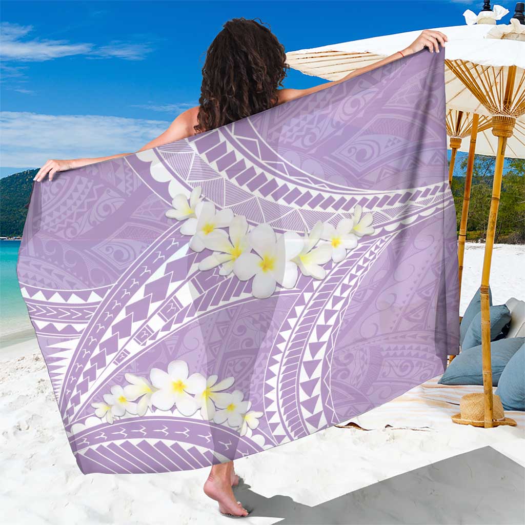 Polynesian Vintage Floral Sarong Lavender Motifs - Polynesian Pride