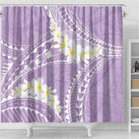 Polynesian Vintage Floral Shower Curtain Lavender Motifs - Polynesian Pride