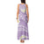Polynesian Vintage Floral Tank Maxi Dress Lavender Motifs - Polynesian Pride