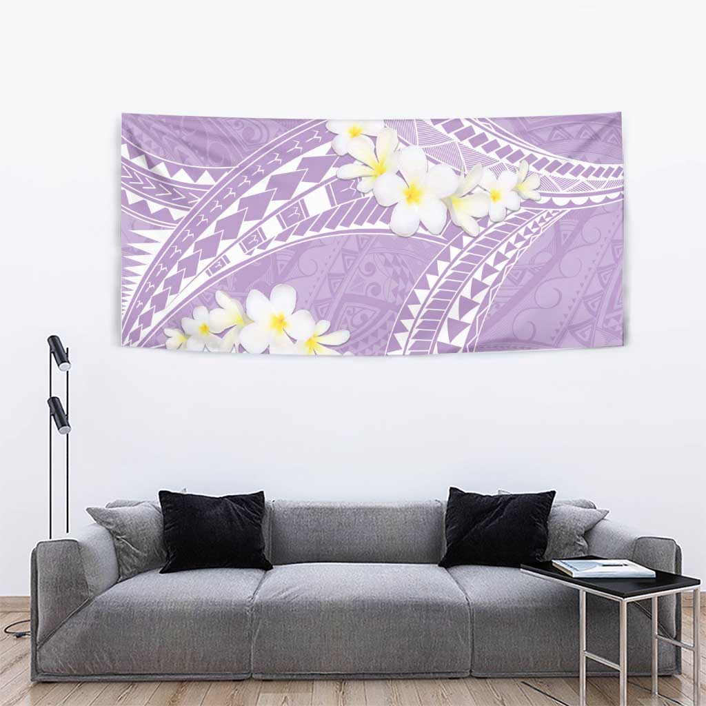 Polynesian Vintage Floral Tapestry Lavender Motifs - Polynesian Pride