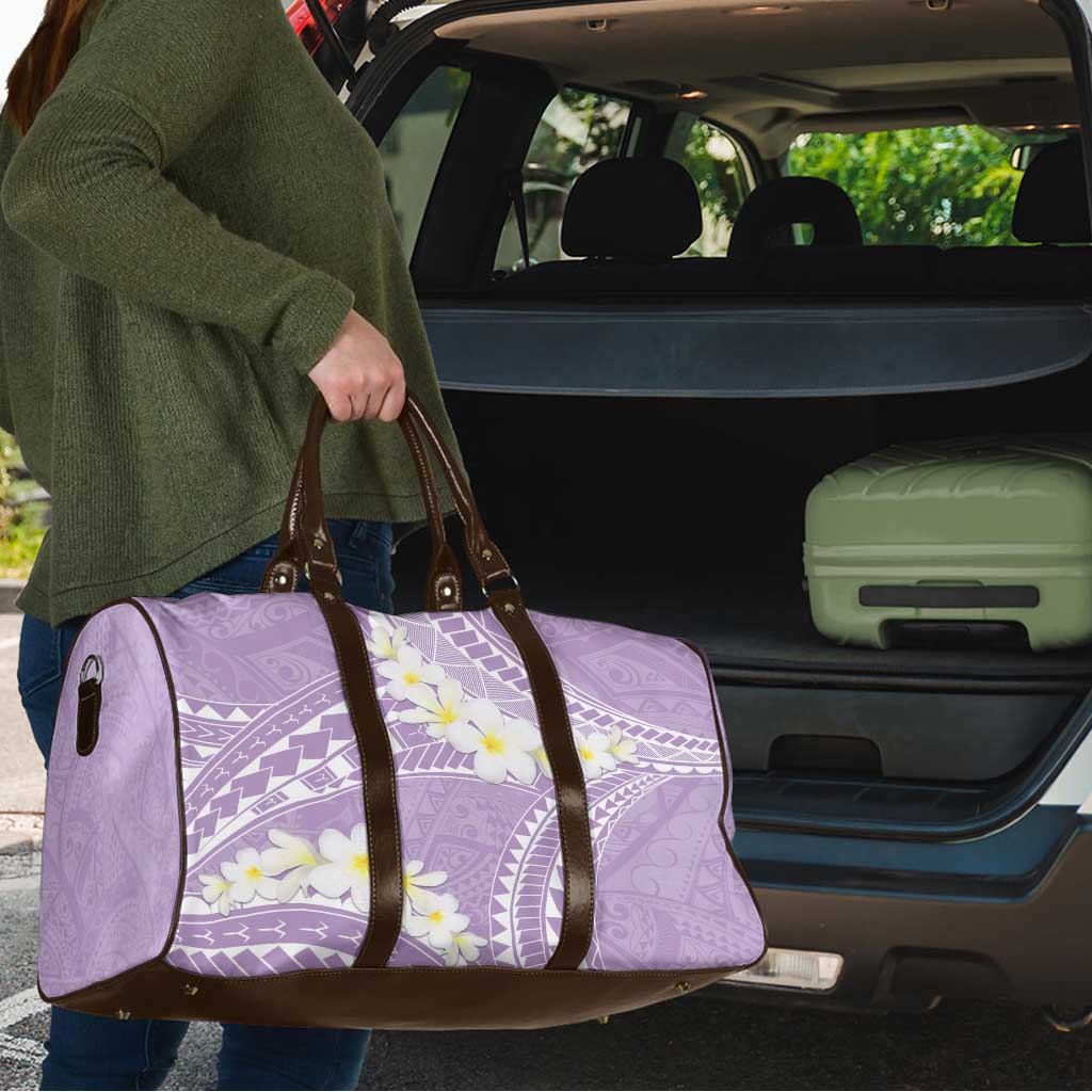 Polynesian Vintage Floral Travel Bag Lavender Motifs - Polynesian Pride