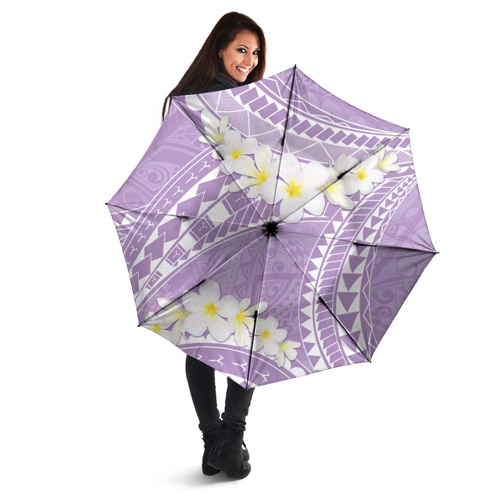 Polynesian Vintage Floral Umbrella Lavender Motifs LT7 - Polynesian Pride