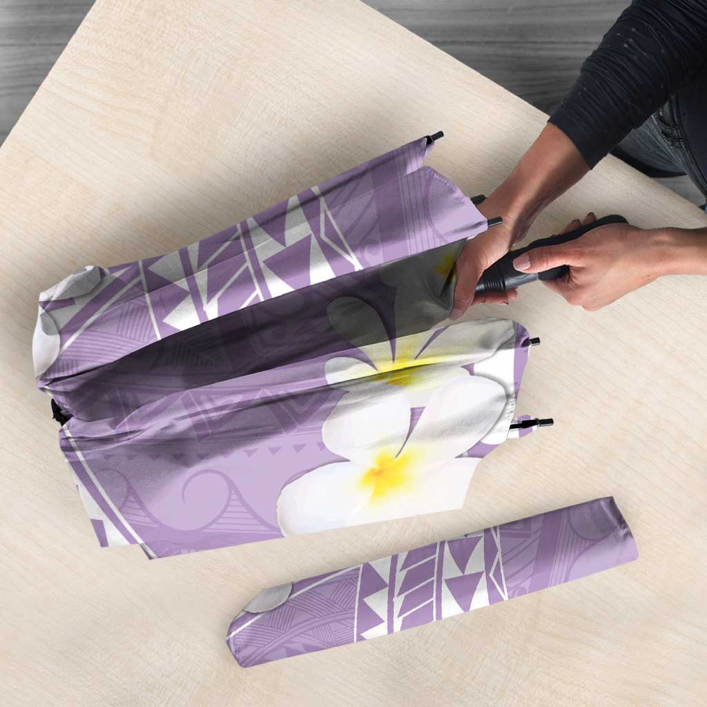 Polynesian Vintage Floral Umbrella Lavender Motifs LT7 - Polynesian Pride