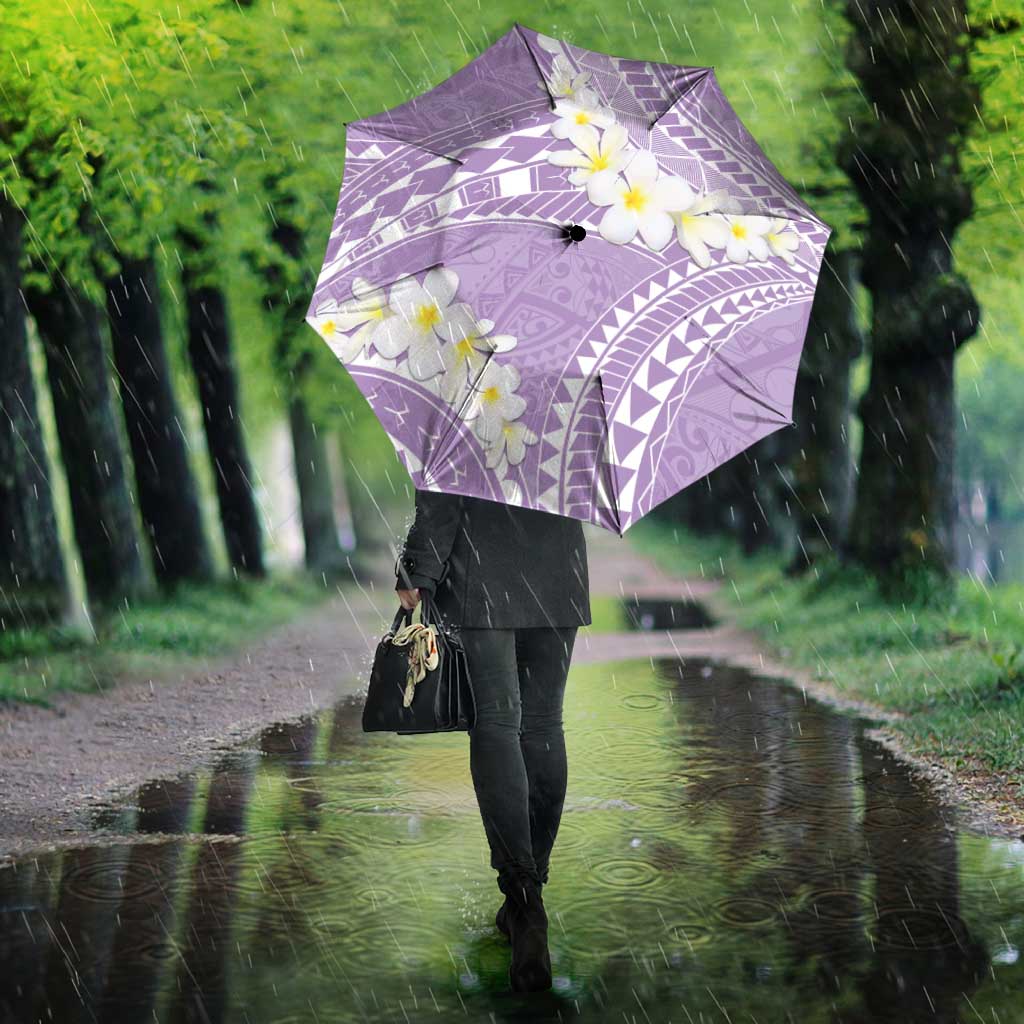 Polynesian Vintage Floral Umbrella Lavender Motifs LT7 - Polynesian Pride
