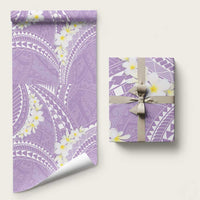 Polynesian Vintage Floral Wrapping Paper Lavender Motifs LT7 58" × 23" Lavender - Polynesian Pride
