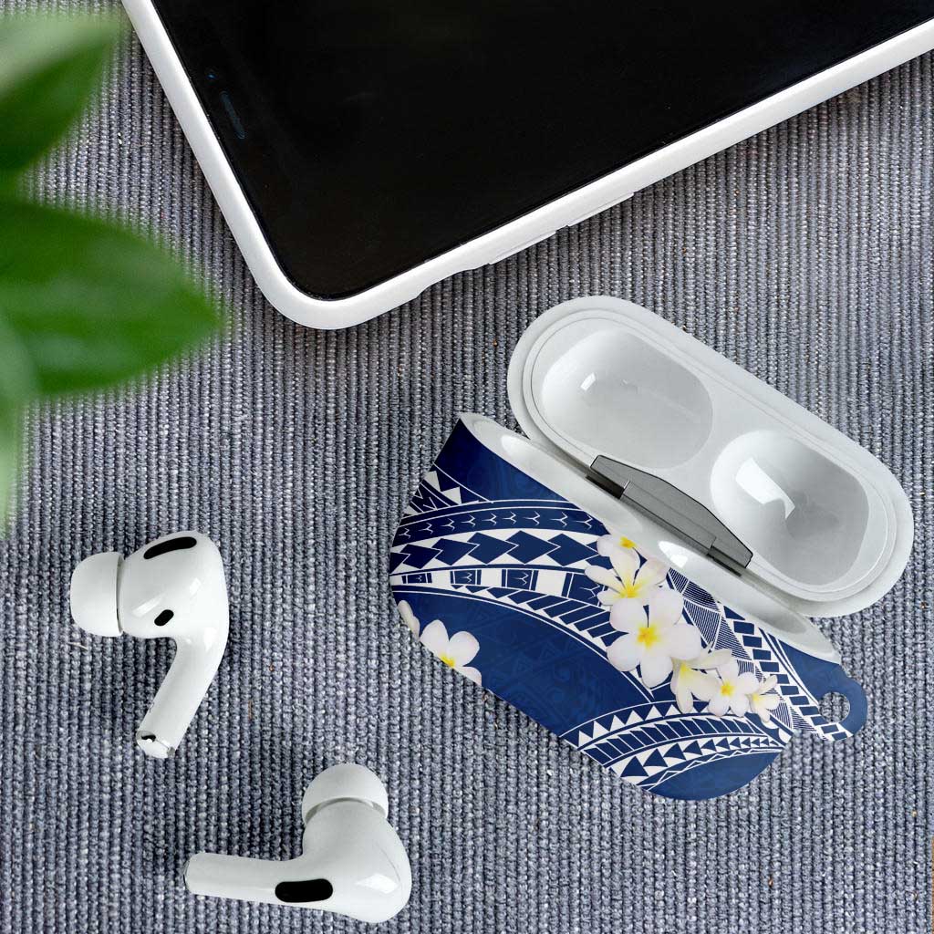 Polynesian Vintage Floral AirPods Case Navy Blue Motifs LT7 - Polynesian Pride