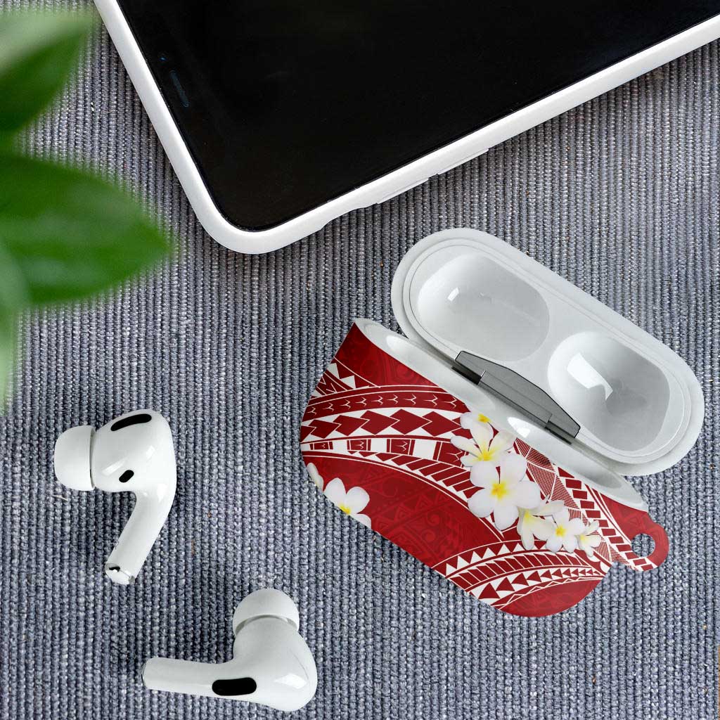 Polynesian Vintage Floral AirPods Case Scarlet Motifs LT7 - Polynesian Pride