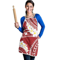 Polynesian Vintage Floral Apron Scarlet Motifs LT7 - Polynesian Pride