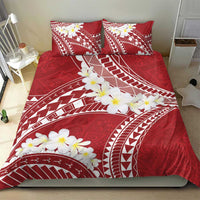 Polynesian Vintage Floral Bedding Set Scarlet Motifs - Polynesian Pride