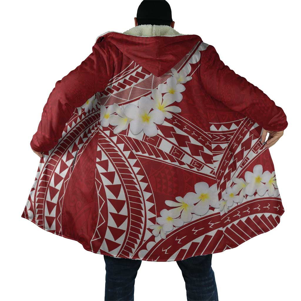 Polynesian Vintage Floral Cloak Scarlet Motifs - Polynesian Pride