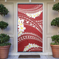 Polynesian Vintage Floral Door Cover Scarlet Motifs LT7 Scarlet - Polynesian Pride