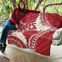 Polynesian Vintage Floral Quilt Scarlet Motifs - Polynesian Pride