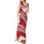 Polynesian Vintage Floral Tank Maxi Dress Scarlet Motifs - Polynesian Pride
