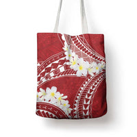 Polynesian Vintage Floral Tote Bag Scarlet Motifs - Polynesian Pride