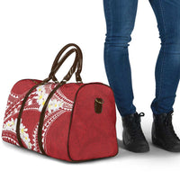 Polynesian Vintage Floral Travel Bag Scarlet Motifs - Polynesian Pride