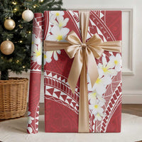 Polynesian Vintage Floral Wrapping Paper Scarlet Motifs LT7 - Polynesian Pride
