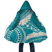 Polynesian Vintage Floral Cloak Teal Motifs - Polynesian Pride