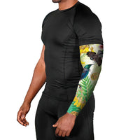 New Zealand Maori Mahuru Arm Sleeves Tui With Pikawakawa Spring Colors LT7 - Polynesian Pride