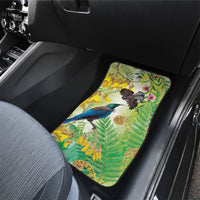 New Zealand Maori Mahuru Car Mats Tui With Pikawakawa Spring Colors LT7 - Polynesian Pride