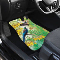 New Zealand Maori Mahuru Car Mats Tui With Pikawakawa Spring Colors LT7 - Polynesian Pride