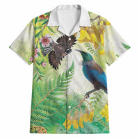 New Zealand Maori Mahuru Hawaiian Shirt Tui With Pikawakawa Spring Colors LT7 Multicolor - Polynesian Pride