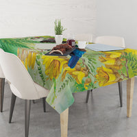 New Zealand Maori Mahuru Tablecloth Tui With Pikawakawa Spring Colors LT7 - Polynesian Pride