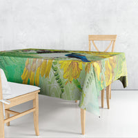 New Zealand Maori Mahuru Tablecloth Tui With Pikawakawa Spring Colors LT7 - Polynesian Pride