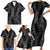 Hawaii Plumeria Lei Family Matching Short Sleeve Bodycon Dress and Hawaiian Shirt Aloha Festive Vibe