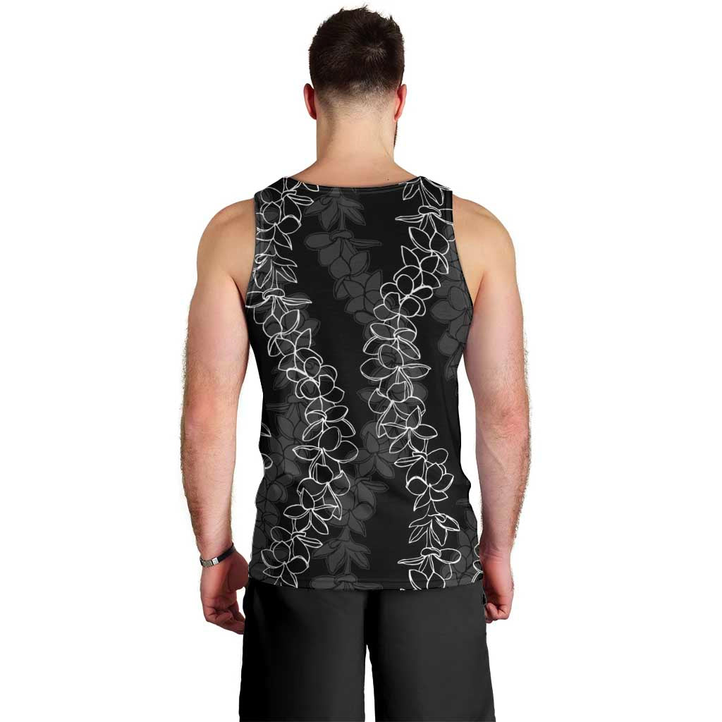 Hawaii Plumeria Lei Men Tank Top Aloha Festive Vibe LT7 - Polynesian Pride