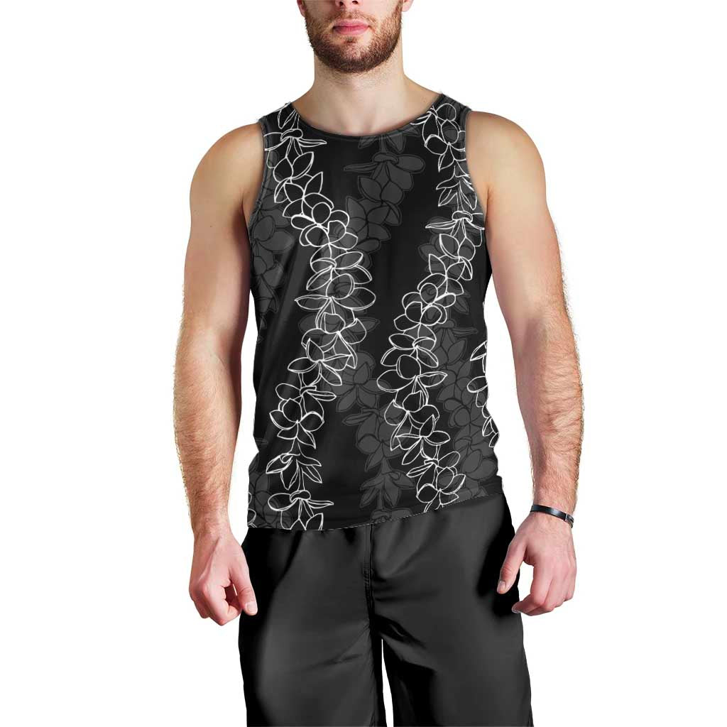 Hawaii Plumeria Lei Men Tank Top Aloha Festive Vibe LT7 - Polynesian Pride