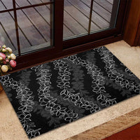 Hawaii Plumeria Lei Rubber Doormat Aloha Festive Vibe LT7 - Polynesian Pride