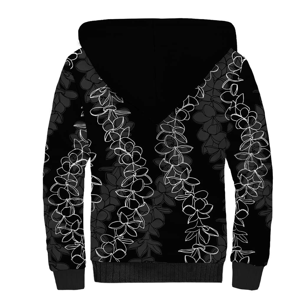 Hawaii Plumeria Lei Sherpa Hoodie Aloha Festive Vibe LT7 - Polynesian Pride