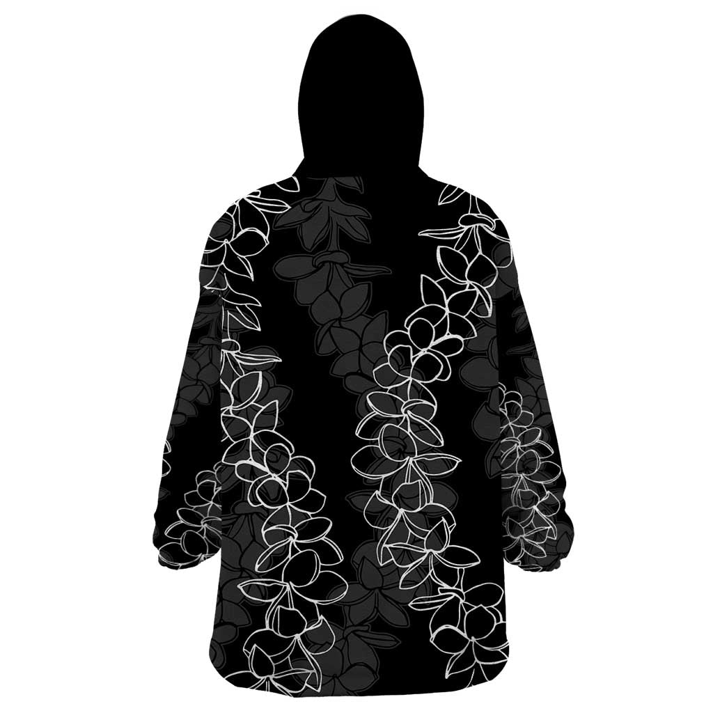 Hawaii Plumeria Lei Wearable Blanket Hoodie Aloha Festive Vibe LT7 - Polynesian Pride