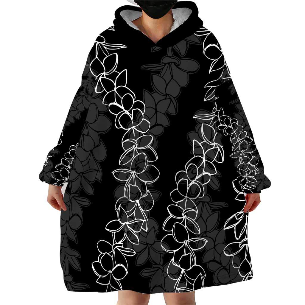 Hawaii Plumeria Lei Wearable Blanket Hoodie Aloha Festive Vibe LT7 - Polynesian Pride