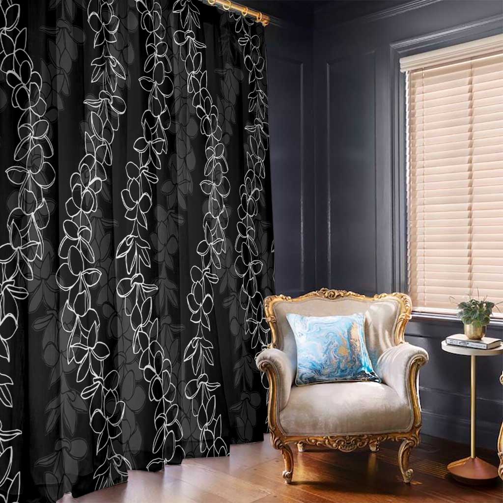 Hawaii Plumeria Lei Window Curtain Aloha Festive Vibe LT7 - Polynesian Pride