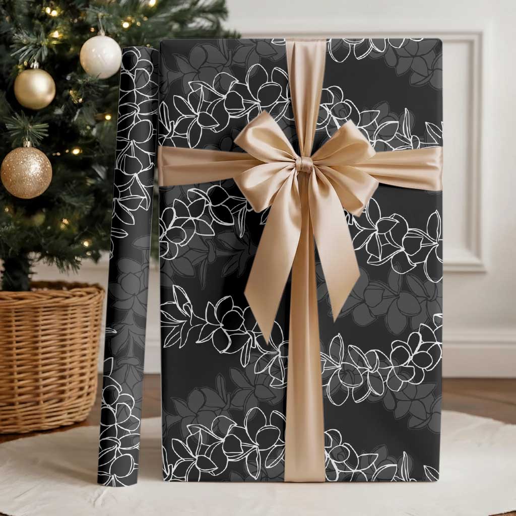 Hawaii Plumeria Lei Wrapping Paper Aloha Festive Vibe LT7 - Polynesian Pride