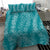 Hawaii Plumeria Lei Bedding Set Aloha Festive Vibe - Teal