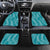 Hawaii Plumeria Lei Car Mats Aloha Festive Vibe - Teal