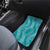 Hawaii Plumeria Lei Car Mats Aloha Festive Vibe - Teal