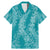 Hawaii Plumeria Lei Family Matching Mermaid Dress and Hawaiian Shirt Aloha Festive Vibe - Teal