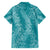 Hawaii Plumeria Lei Family Matching Short Sleeve Bodycon Dress and Hawaiian Shirt Aloha Festive Vibe - Teal