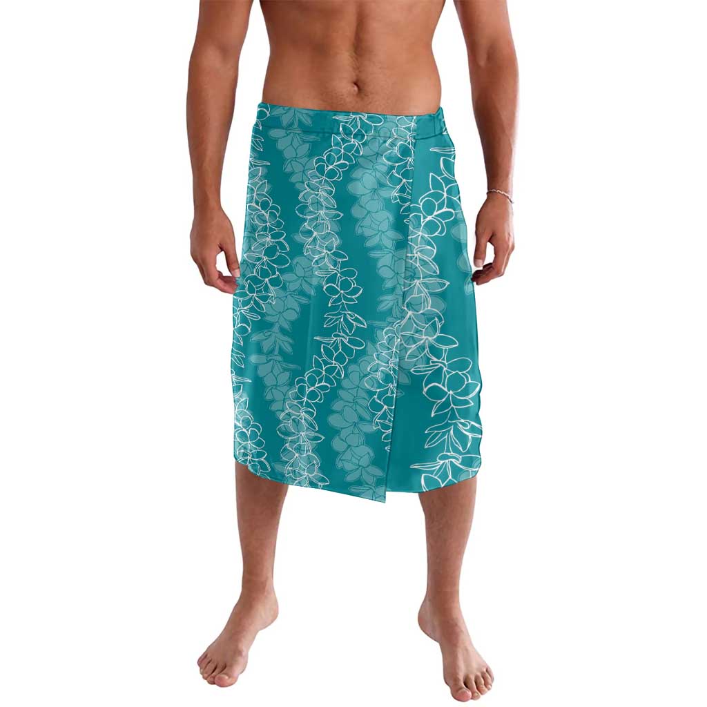Hawaii Plumeria Lei Lavalava Aloha Festive Vibe - Teal LT7 Teal - Polynesian Pride