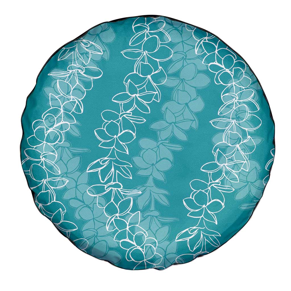 Hawaii Plumeria Lei Spare Tire Cover Aloha Festive Vibe - Teal LT7 - Polynesian Pride