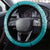 Hawaii Plumeria Lei Steering Wheel Cover Aloha Festive Vibe - Teal