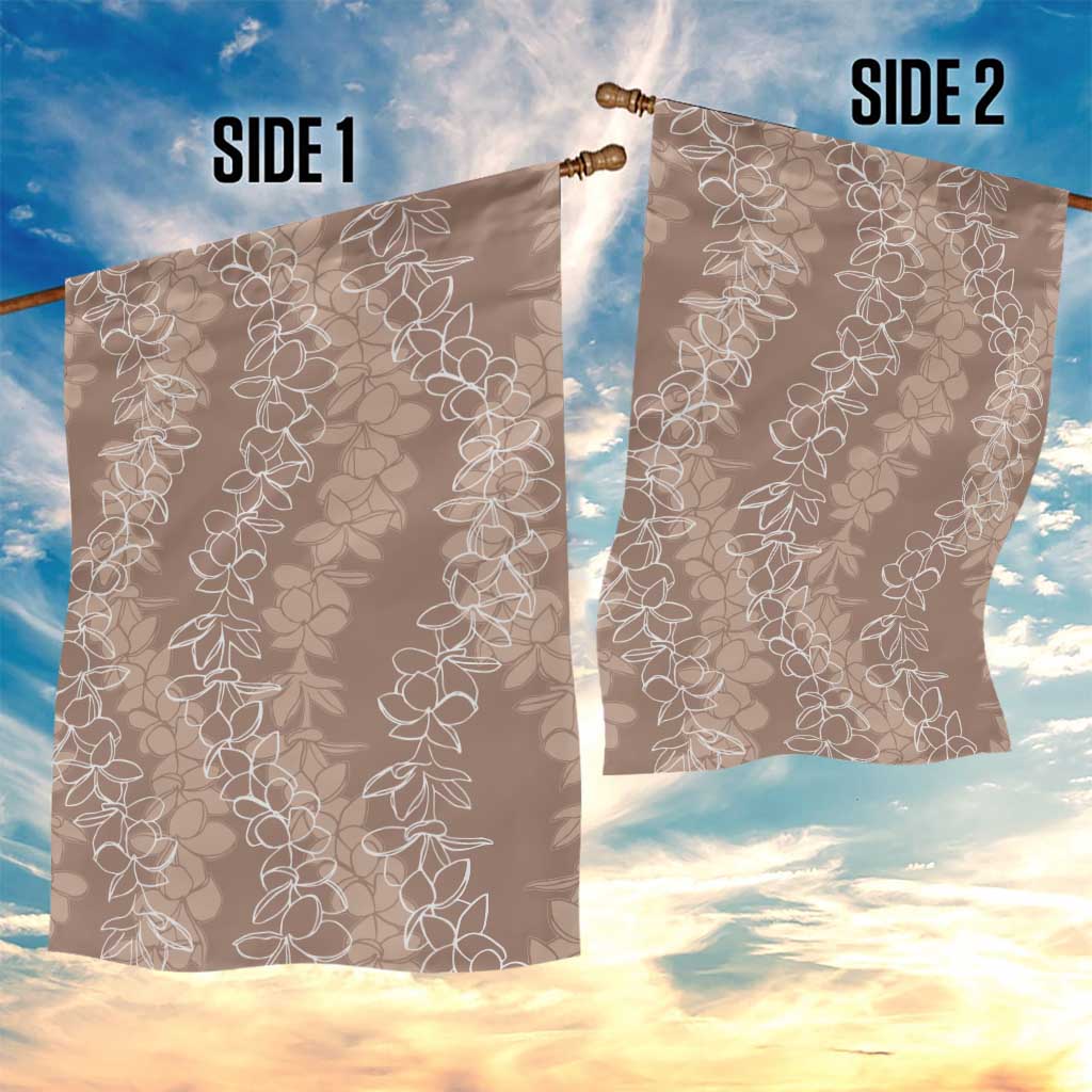 Hawaii Plumeria Lei Garden Flag Aloha Festive Vibe - Beige LT7 - Polynesian Pride