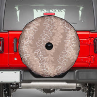 Hawaii Plumeria Lei Spare Tire Cover Aloha Festive Vibe - Beige LT7 - Polynesian Pride