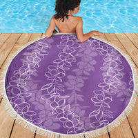 Hawaii Plumeria Lei Beach Blanket Aloha Festive Vibe - Violet LT7 - Polynesian Pride