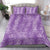 Hawaii Plumeria Lei Bedding Set Aloha Festive Vibe - Violet